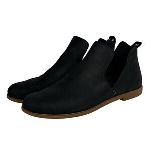 Kodiak Women's Boots Low Rider SZ 9.5 V Cut Ankle Bootie Black Slip On Leather